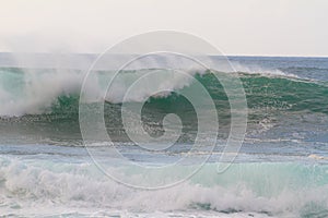 Huge Wave Break During Storm