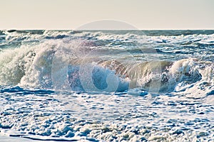 Huge Wave at the north sea coast of Denmark