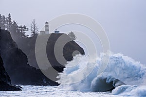 Huge waves at cape disappointment