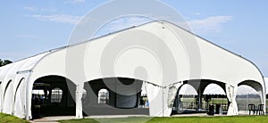 Huge White Event Tent