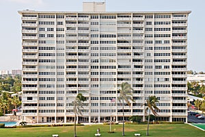 Huge White Tropical Condo Building