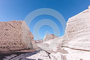 Huge white volcanic stones at Campo de Piedra Pomez, Catamarca, Argentina, Andes mountains, Puna photo