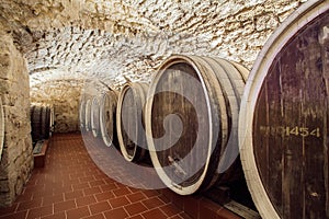 Huge wine barrels