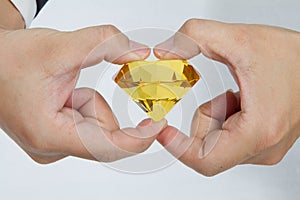 Huge yellow diamond