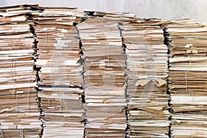 Piles of old papers