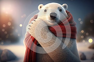 Huggable Polar Bear: A 32k Cartoon Epic in ProPhoto RGB with Halfrear Lighting and VR