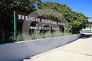 Hugh Taylor Birch State Park Sign