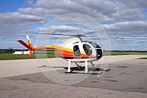 Hughes 369 helicopter