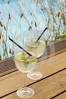 Hugo prosecco elderflower soda ice summer drink