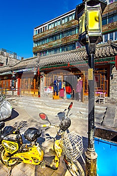 Huguosi Street in Xicheng District Beijing China on