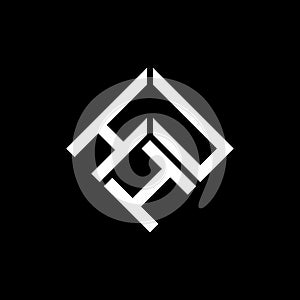 HUH letter logo design on black background. HUH creative initials letter logo concept. HUH letter design