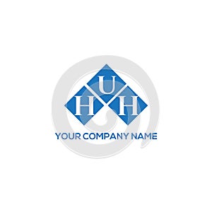 HUH letter logo design on white background. HUH creative initials letter logo concept. HUH letter design.HUH letter logo design on