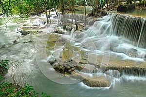 Hui Mea Khamin Waterfall, Kanchanabury, Thailand photo