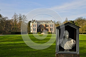 Huis Doorn Facade and Bust of Wilhelm II