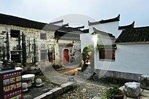Huizhou style ancient architecture in Anhui Province, China