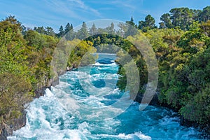 Huka falls near lake Taupo, New Zealand