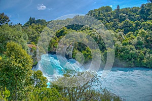 Huka falls near lake Taupo, New Zealand