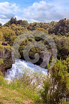Huka Falls on the Waikato River in New Zealand