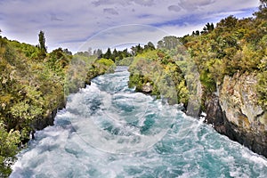 Huka Falls on the Waikato River, Taupo North Island, NZ