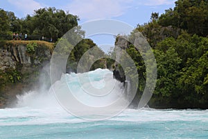 Huka Falls - Waterfall near Taupo, New Zealand