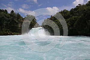 Huka Falls - Waterfall near Taupo, New Zealand