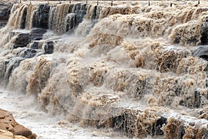 Hukou waterfull in yellow river