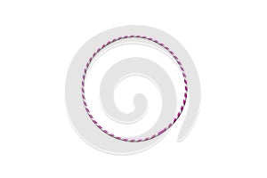 hula Hoop silver with purple isolated on white background