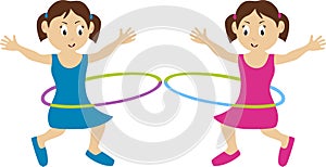 Hula Hoop Twins