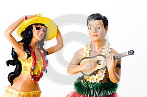 Hula Man and Woman