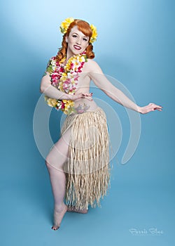 Hula Pinup Girl