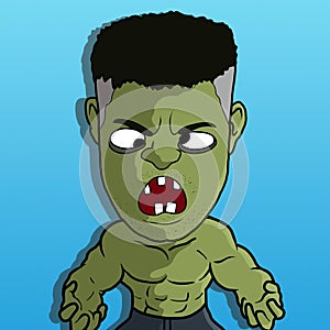 Hulk from the avengers movie cartoon avatar