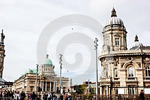 Hull city center in a cloudy autumn day in October 2019