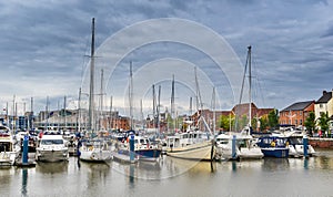 Hull Marina in Yorkshire