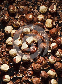 Hulled hazelnuts