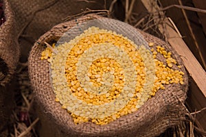 Hulled split mung bean