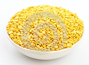 Hulled-split mung bean