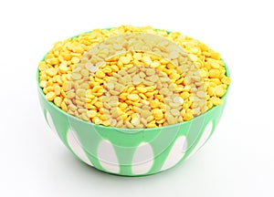 Hulled-split mung bean