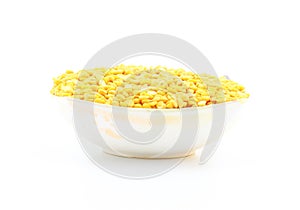 Hulled-split mung bean