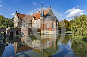 Hulshoff moated castle in North-Rhine Westphalia