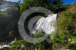 Huluganga Falls is a waterfall located at Huluganga Town,in Kandy District in Sri Lanka.