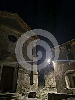 Hum Smallest Town in the World by Night / Istria, Croatia