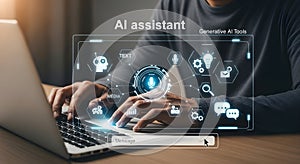 human-ai interaction on laptop