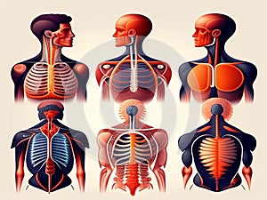 Human Anatomy Vectors,Generative AI lllustration