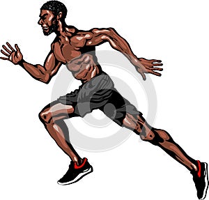 Human athlete running pose marathon jogging splinter sport shoes running shoes logo mini marathon workout