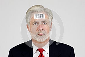 Human Being With Bar Code
