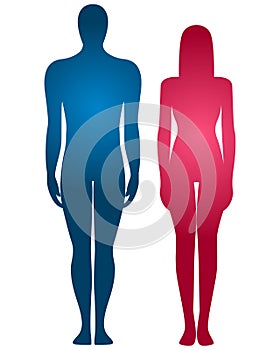 Human body silhouette