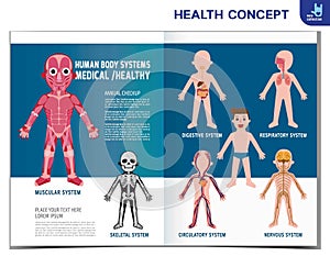 Health medical  vector infographic element design illustration