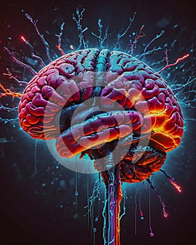 A drawing of a brain with the word brain on it