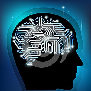 Human brain as a computer chip