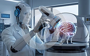 a human brain with the brain drawn on the side.